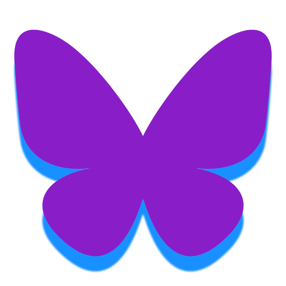 purple bluesky logo